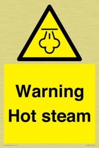 Warning Hot steam
